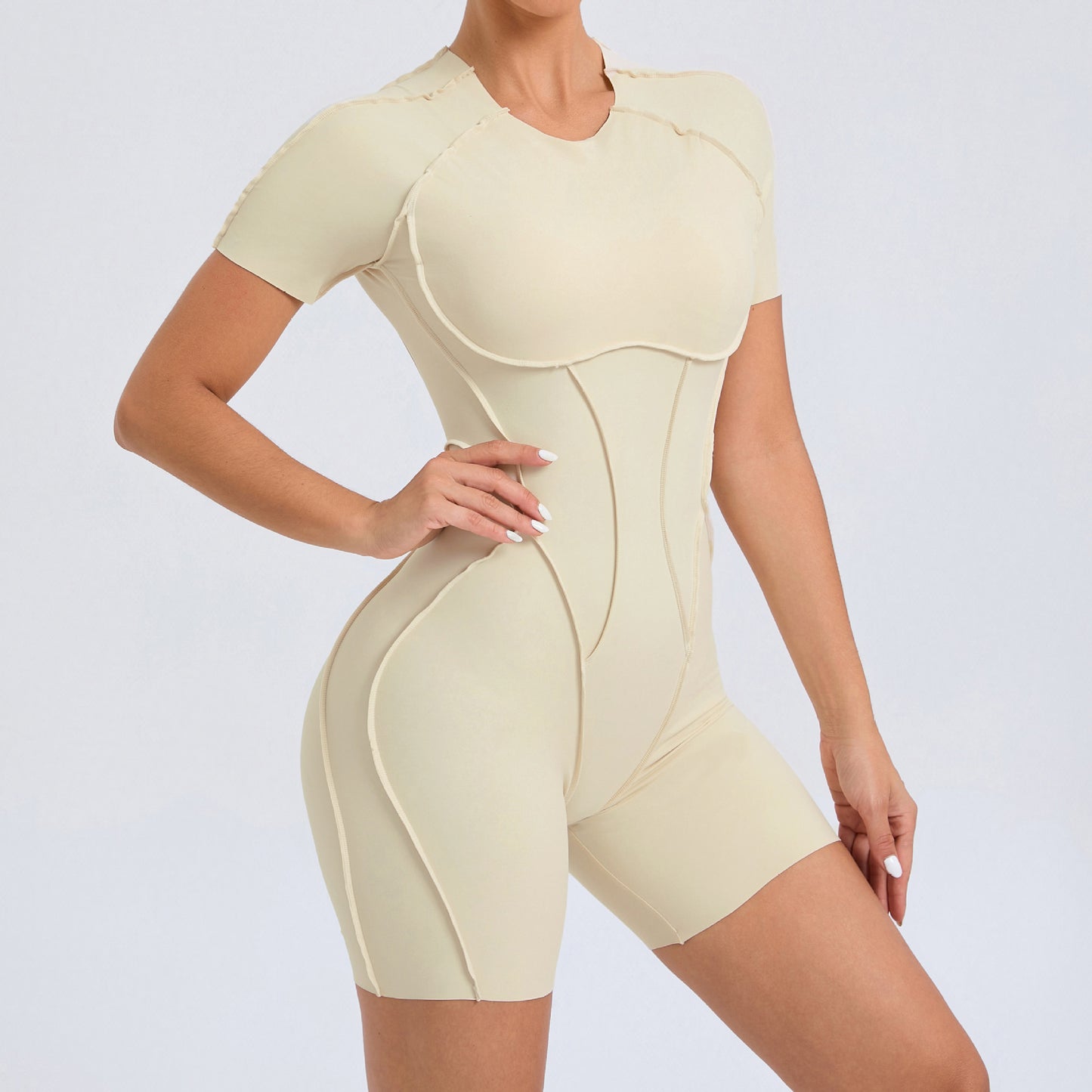 Backless Short Sleeve Bodysuit