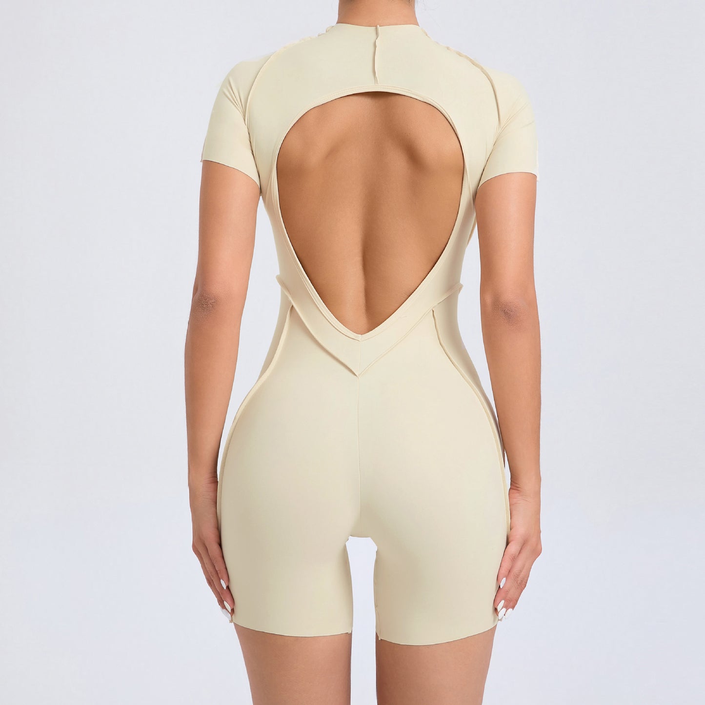 Backless Short Sleeve Bodysuit
