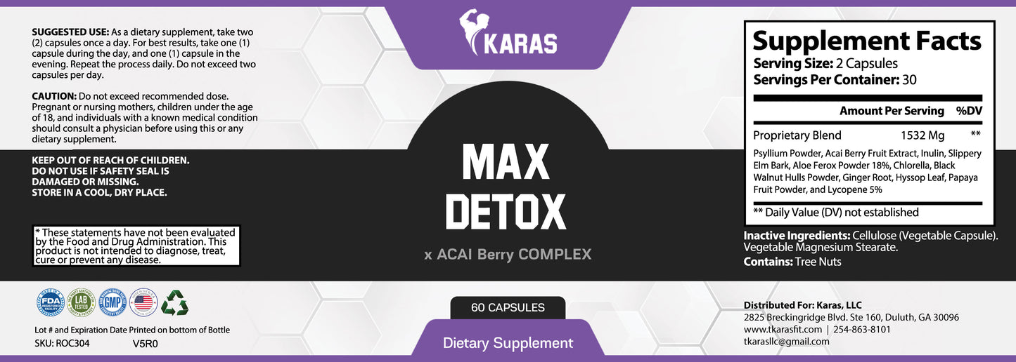 MAX DETOX w/ ACAI BERRY