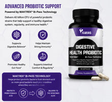 Load image into Gallery viewer, DIGESTIVE HEALTH PROBIOTIC- Advanced Probiotic Support with MAKTREK® Bi-Pass Technology